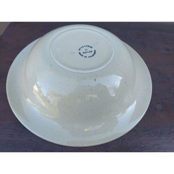 Metlox Poppytrail California Provincial Rooster 10" Serving Bowl Open Vegetable - Picture 4 of 5